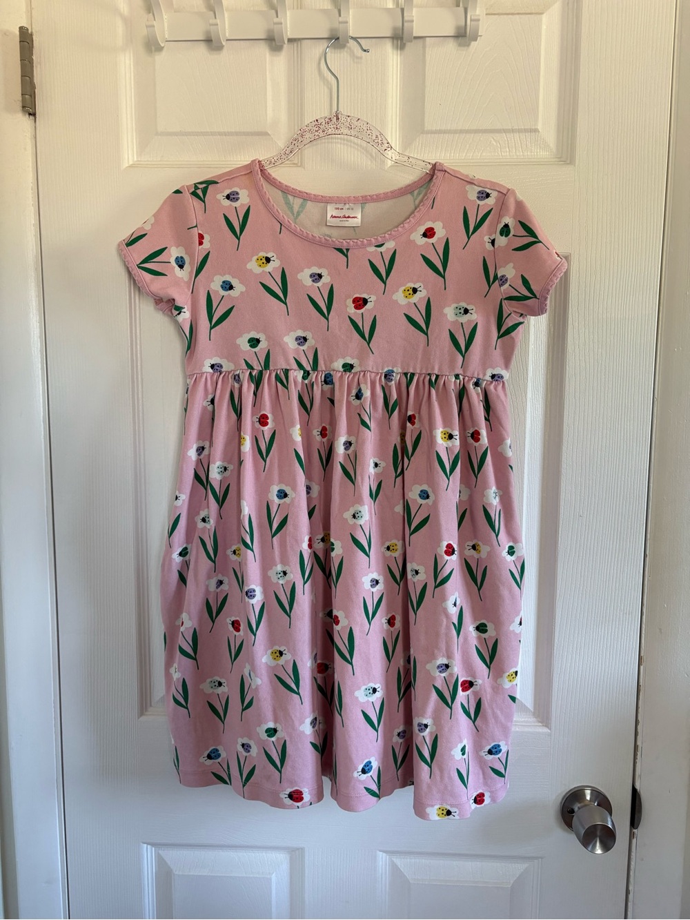 Hanna Andersson Pink Floral Short Sleeve Dress